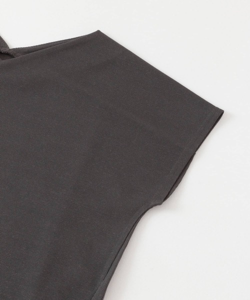 SENSE OF PLACE by URBAN RESEARCH（センスオブプレイスバイアーバンリサーチ）の「カットミラノフレンチスリーブトップ（Tシャツ/カットソー・レディース・ホワイト系その他/チャコールグレー/ブラック系その他/オフホワイト/オレンジ・ONE）」の13枚目の写真