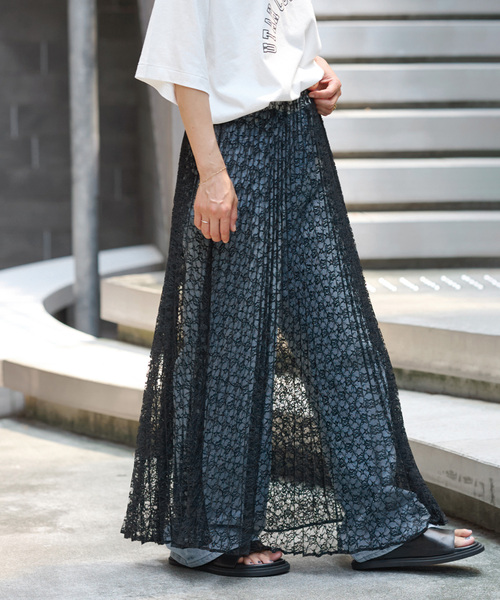 【2024AW】relume レースプリーツスカート JOURNAL STANDARD relume（ジャーナルスタンダード レリューム