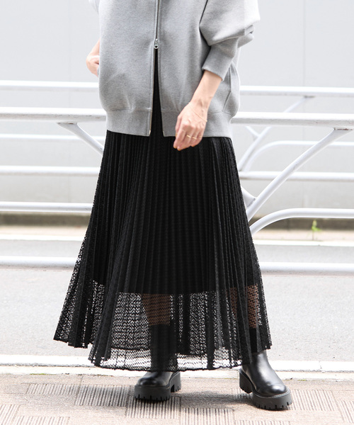 【JOURNAL STANDARD relume】レースプリーツスカート セール】レースプリーツスカート（スカート）｜JOURNAL STANDARD