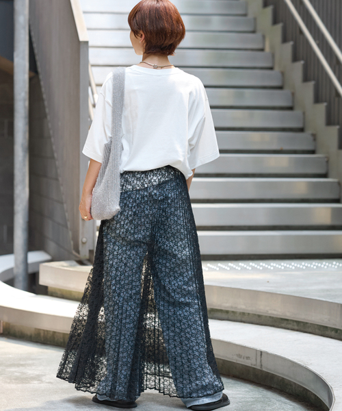 【JOURNAL STANDARD relume】レースプリーツスカート セール】レースプリーツスカート（スカート）｜JOURNAL STANDARD