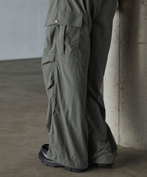 セール】【SERACE】Loose silhouette wide straight belted