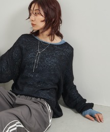 Auntie Rosa Holiday | モヘアタッチルーズメッシュニット(ニット/セーター)