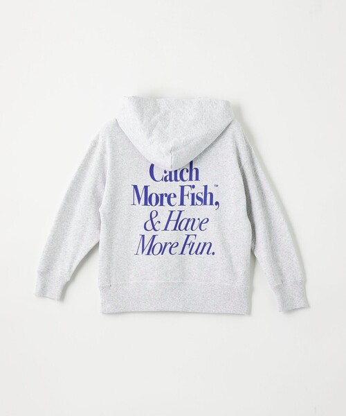 Russell Athletic（ラッセルアスレティック）の「【別注】＜RUSSELL ATHLETIC＞×＜Berkley＞プリント フーディー / キッズ 110cm-130cm（スウェット・キッズ・ライトグレー/ブラック/ネイビー・110cm/120cm/130cm）」の4枚目の写真