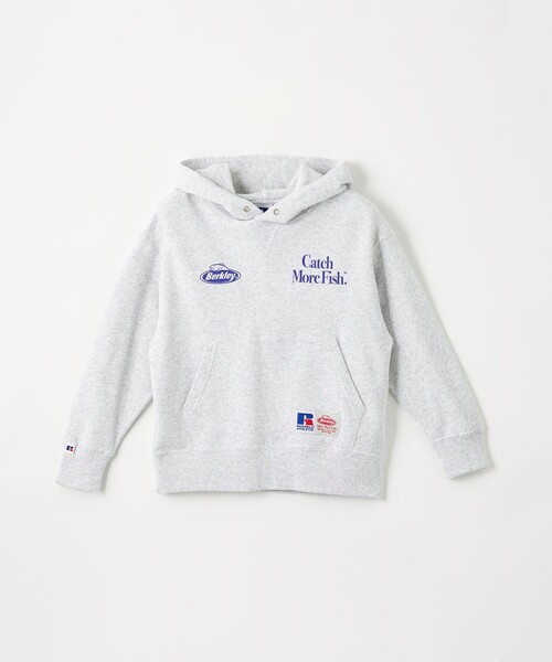 Russell Athletic（ラッセルアスレティック）の「【別注】＜RUSSELL ATHLETIC＞×＜Berkley＞プリント フーディー / キッズ 110cm-130cm（スウェット・キッズ・ライトグレー/ブラック/ネイビー・110cm/120cm/130cm）」の5枚目の写真