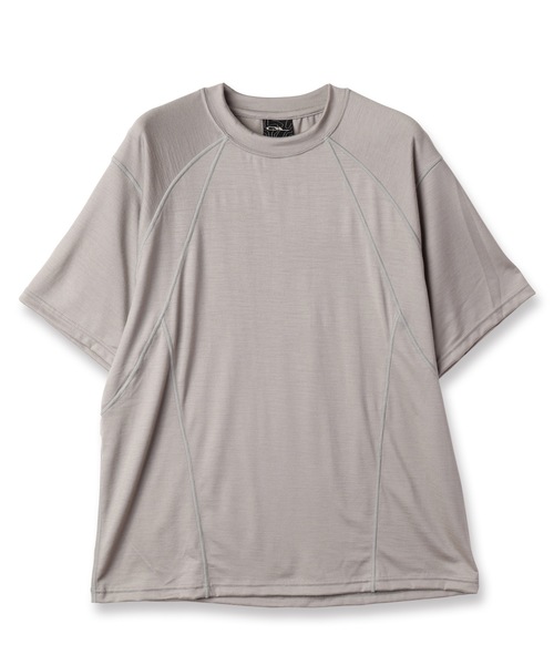 JIEDA(ジエダ)の「TECH WOOL T-SHIRT(Tシャツ/カットソー・メンズ・ブラック/ヘザーグレー/グレー・2)」の2枚目の写真