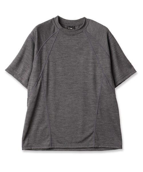 JIEDA(ジエダ)の「TECH WOOL T-SHIRT(Tシャツ/カットソー・メンズ・ブラック/ヘザーグレー/グレー・2)」の3枚目の写真