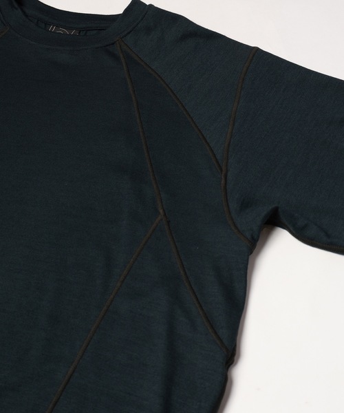 JIEDA(ジエダ)の「TECH WOOL T-SHIRT(Tシャツ/カットソー・メンズ・ブラック/ヘザーグレー/グレー・2)」の4枚目の写真