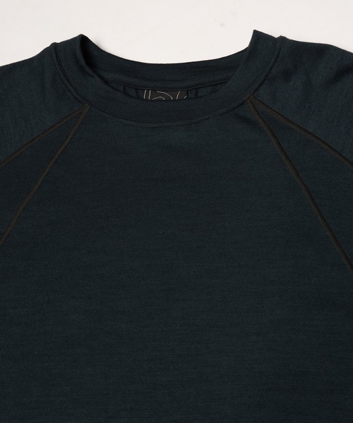 JIEDA(ジエダ)の「TECH WOOL T-SHIRT(Tシャツ/カットソー・メンズ・ブラック/ヘザーグレー/グレー・2)」の5枚目の写真