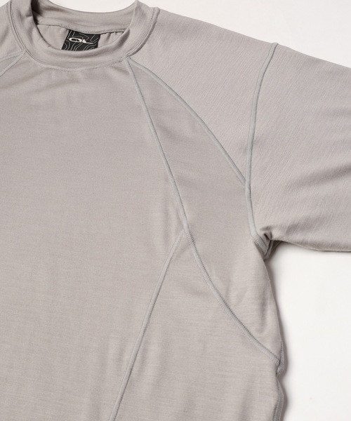 JIEDA(ジエダ)の「TECH WOOL T-SHIRT(Tシャツ/カットソー・メンズ・ブラック/ヘザーグレー/グレー・2)」の7枚目の写真