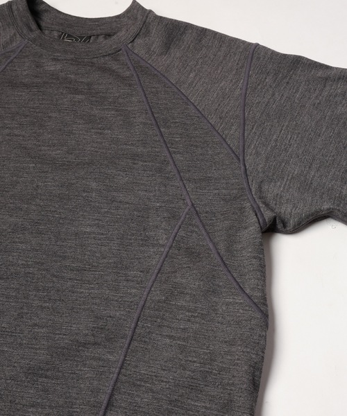 JIEDA(ジエダ)の「TECH WOOL T-SHIRT(Tシャツ/カットソー・メンズ・ブラック/ヘザーグレー/グレー・2)」の10枚目の写真