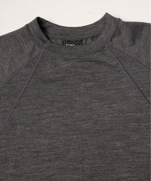 JIEDA(ジエダ)の「TECH WOOL T-SHIRT(Tシャツ/カットソー・メンズ・ブラック/ヘザーグレー/グレー・2)」の11枚目の写真