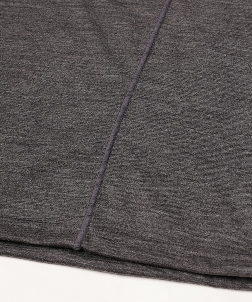 JIEDA(ジエダ)の「TECH WOOL T-SHIRT(Tシャツ/カットソー・メンズ・ブラック/ヘザーグレー/グレー・2)」の12枚目の写真