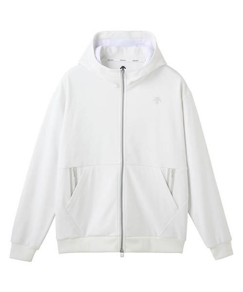 DESCENTE（デサント）の「【SPORTS STYLE】スウェットフルジップフーディージャケット（スウェット・メンズ・グレー系1/ブラック・L/M）」の3枚目の写真