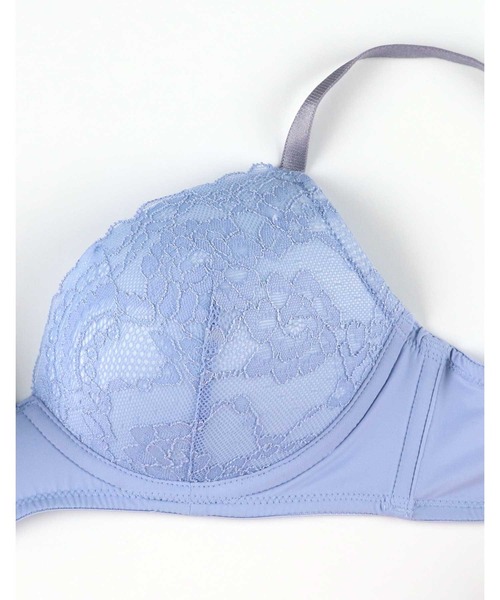 AMPHI（アンフィ）の「【ノンワイヤーでまる胸メイク】あたりが気になりにくいブラ&ショーツセット ラッセルレース（ブラ&ショーツ・レディース・オレンジ/ブラック/グレー/ベージュ/ブルー/ターコイズブルー/ベージュ系その他・B65/B70/B75/C65/C70/C75/D65/D70/D75/E65/E70/E75）」の17枚目の写真