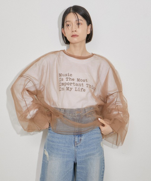 美品◯ アダムエロペ　【洗える】オーバーチュールプルオーバー ADAM ET ROPE'（アダムエロペ）の「【洗える】オーバーチュール
