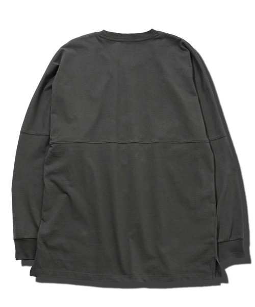 jiggys shop（ジギーズショップ）の「切り替えクルーネックドルマン長袖ロンTカットソー（Tシャツ/カットソー・メンズ・ブラック/チャコールグレー/ホワイト・MEDIUM/LARGE）」の4枚目の写真