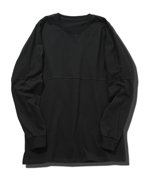 jiggys shop（ジギーズショップ）の「切り替えクルーネックドルマン長袖ロンTカットソー（Tシャツ/カットソー・メンズ・ブラック/チャコールグレー/ホワイト・MEDIUM/LARGE）」の8枚目の写真