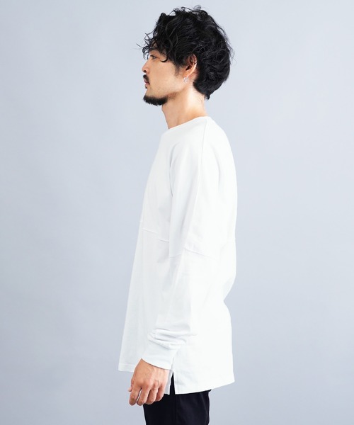 美品 ドゥーズィエムクラス 麻100% 長袖シャツ 日本製 ワイドシルエット ARCHIVER tシャツ 「69」「it」ミドルウェイト クルーネック刺繍