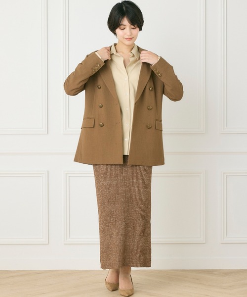 INED CLARO(イネドクラロ)の「ラメニットスカート(スカート・レディース・ブラウン/ブラック・フリー)」の17枚目の写真