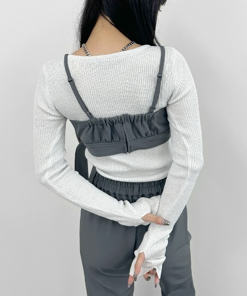 セール】【LVEU.】フロントベルトブラビスチェ / トップス ビスチェ