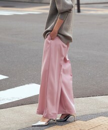 イージーストレートワイドパンツ