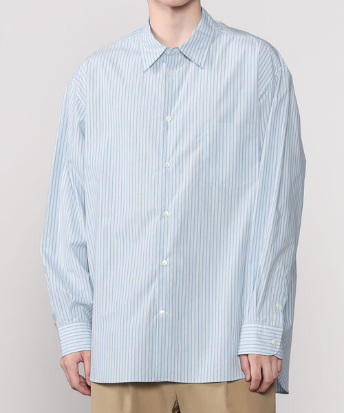ORCIVAL（オーシバル）の「ORCIVAL | コットン レギュラーカラーシャツ STRIPE MEN（シャツ/ブラウス・メンズ・ブルー系その他/ベージュ系その他・3/5）」の4枚目の写真