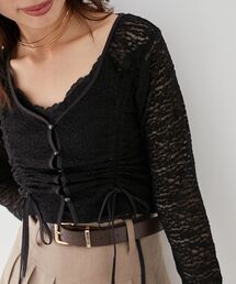 MAJESTIC LEGON | レースドロストトップス(Tシャツ/カットソー)