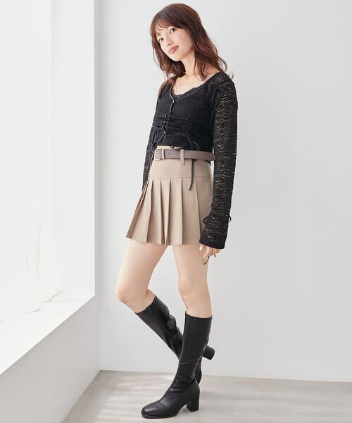 MAJESTIC LEGON(マジェスティックレゴン)の「レースドロストトップス(Tシャツ/カットソー・レディース・ブラック/ブルー系その他5/アイボリー・MEDIUM)」の21枚目の写真