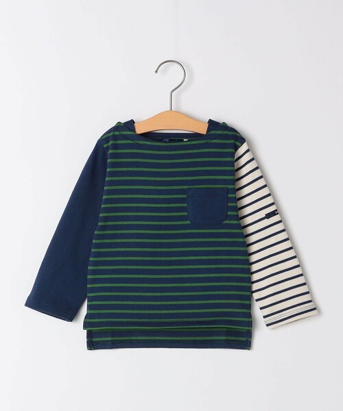 【セール】SHIPS KIDS:80～90cm / オーガニック コットン ボーダー 長袖 TEE（Tシャツ/カットソー）｜SHIPS（シップス） 5,236円