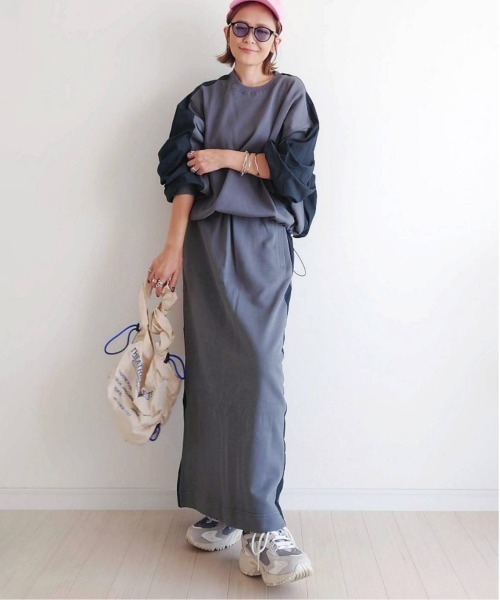 notch.(ノッチ)の「【 notch. by yui 】サイドラインスウェットスカート(スカート・レディース・オフホワイト/グレー/ブラック/ネイビー・M/TM)」の20枚目の写真