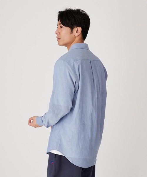 B.C STOCK（ベーセーストック）の「VOILCOTTON レギュラーカラーシャツ（シャツ/ブラウス・メンズ・ホワイト/ブラック/ブルー系その他・MEDIUM/LARGE）」の10枚目の写真