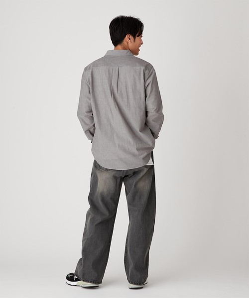 B.C STOCK（ベーセーストック）の「VOILCOTTON レギュラーカラーシャツ（シャツ/ブラウス・メンズ・ホワイト/ブラック/ブルー系その他・MEDIUM/LARGE）」の16枚目の写真