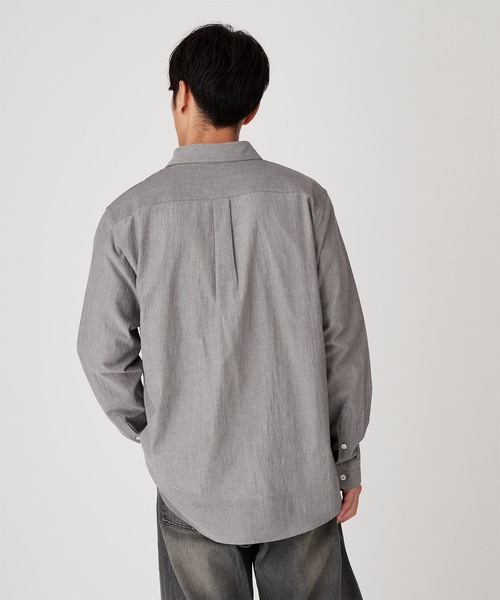 B.C STOCK（ベーセーストック）の「VOILCOTTON レギュラーカラーシャツ（シャツ/ブラウス・メンズ・ホワイト/ブラック/ブルー系その他・MEDIUM/LARGE）」の21枚目の写真