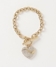 IN MY HEART T-BAR CRYSTAL HEARTS BRACELET ブレスレット