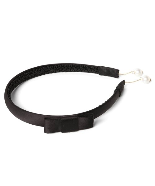 apres les cours(アプレレクール)の「パールイヤリング付カチューシャ(カチューシャ・キッズ・ベージュ/ブラック・FREE)」の8枚目の写真