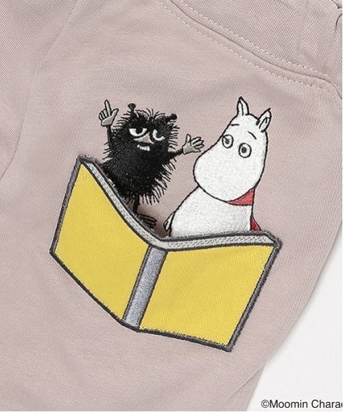 kladskap（クレードスコープ）の「MOOMIN/裾切替ロング丈レギパン（レギンス/スパッツ・キッズ・グリーン/グレー・80ｃｍ/90cm/100cm/110cm）」の4枚目の写真