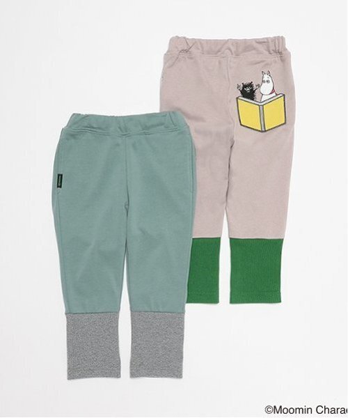 kladskap（クレードスコープ）の「MOOMIN/裾切替ロング丈レギパン（レギンス/スパッツ・キッズ・グリーン/グレー・80ｃｍ/90cm/100cm/110cm）」の7枚目の写真