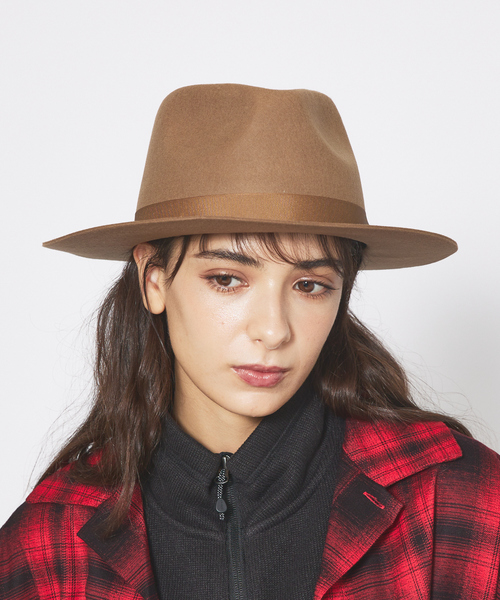 Ruben(ルーベン)の「【RUBEN/ルーベン】フェルトロングブリムハット / FELT LONG Wide BRIM HAT / RUS-1293(ハット・メンズ・ブラック/グレイッシュベージュ/アイボリー/グリーン系その他/ベージュ・フリー)」の1枚目の写真