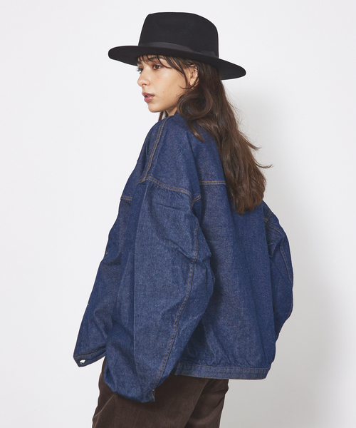 Ruben(ルーベン)の「【RUBEN/ルーベン】フェルトロングブリムハット / FELT LONG Wide BRIM HAT / RUS-1293(ハット・メンズ・ブラック/グレイッシュベージュ/アイボリー/グリーン系その他/ベージュ・フリー)」の7枚目の写真