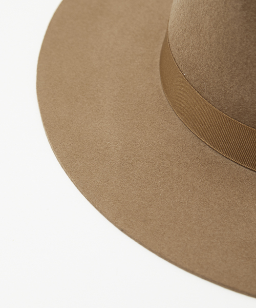 Ruben(ルーベン)の「【RUBEN/ルーベン】フェルトロングブリムハット / FELT LONG Wide BRIM HAT / RUS-1293(ハット・メンズ・ブラック/グレイッシュベージュ/アイボリー/グリーン系その他/ベージュ・フリー)」の18枚目の写真