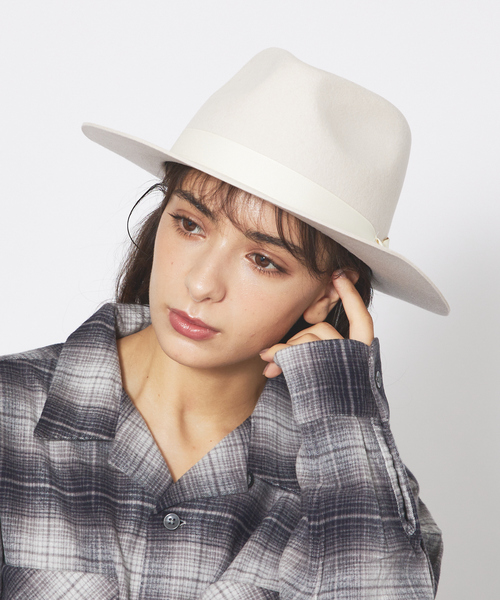 Ruben(ルーベン)の「【RUBEN/ルーベン】フェルトロングブリムハット / FELT LONG Wide BRIM HAT / RUS-1293(ハット・メンズ・ブラック/グレイッシュベージュ/アイボリー/グリーン系その他/ベージュ・フリー)」の20枚目の写真