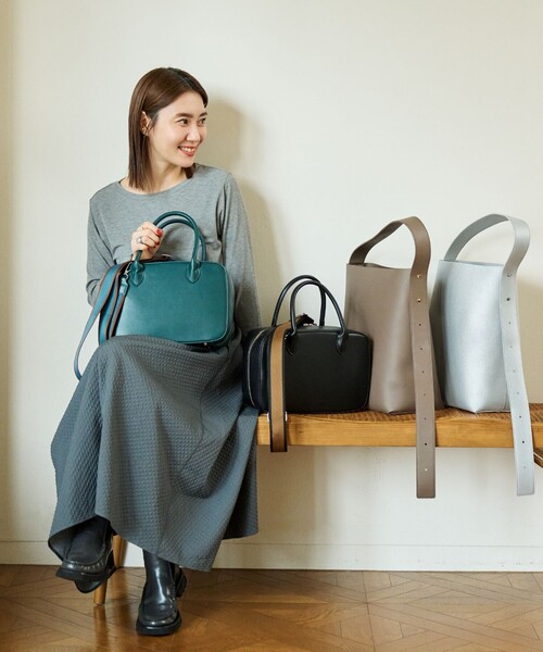 Afternoon Tea(アフタヌーンティー)の「ショルダーバッグ/TAEKO HIGASHIHARA×Afternoon Tea(ショルダーバッグ・レディース・ブラック/ダークグリーン/グレー・ONE SIZE)」の9枚目の写真