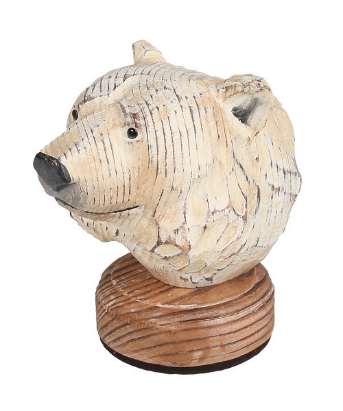 新品 ウッデン アニマル ヘッド ポーラーベアー ダルトン 白熊 インテリア小物 DULTON ONLINE SHOP | WOODEN ANIMAL HEAD POLAR BEAR(POLAR