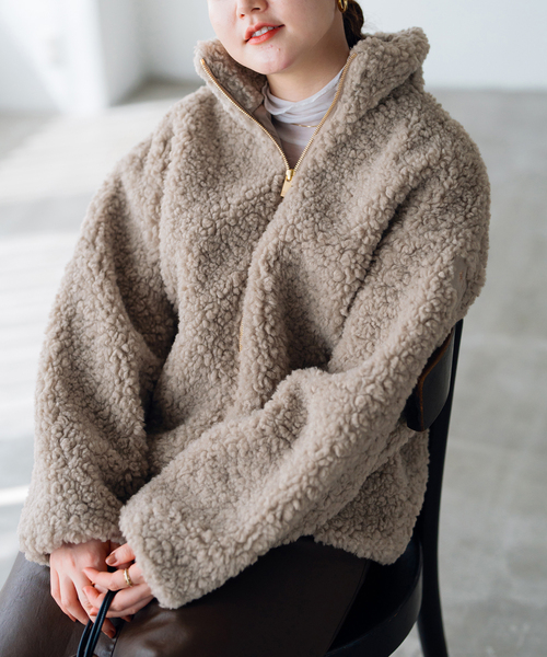 IENA（イエナ）の「TATRAS/タトラス LUELA ルエラ ボアブルゾン