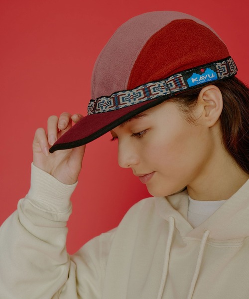 KAVU（カブー）の「KAVU/カブー FLEECE STRAPCAP/フリースストラップキャップ（キャップ・レディース・C/B/A・LARGE/MEDIUM）」の3枚目の写真
