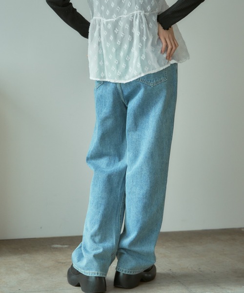 BLANK　（ブランク）の「▲Butterfly design denim pants / バタフライデザイン デニムパンツ（デニムパンツ・レディース・ブルー/ネイビー・L/M）」の14枚目の写真