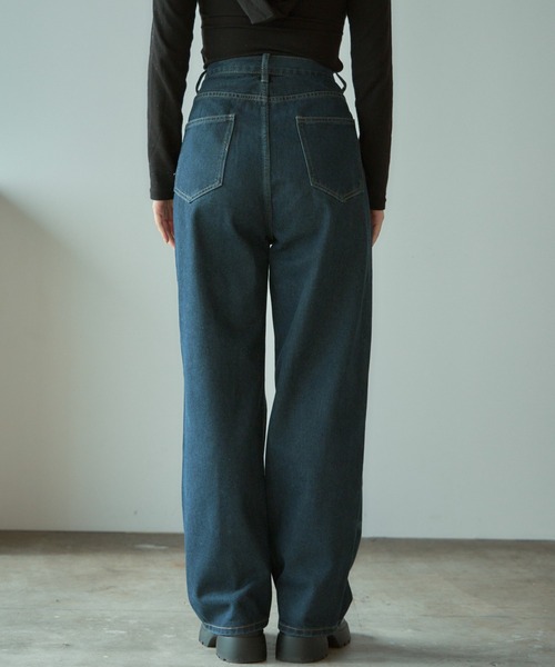 BLANK　（ブランク）の「▲Butterfly design denim pants / バタフライデザイン デニムパンツ（デニムパンツ・レディース・ブルー/ネイビー・L/M）」の19枚目の写真