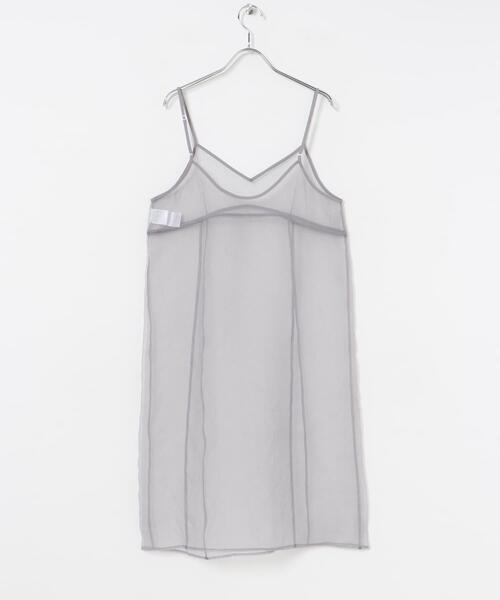 URBAN RESEARCH（アーバンリサーチ）の「オーガンジーシアーキャミワンピース（ワンピース・レディース・ブラック/グレー・FREE）」の11枚目の写真