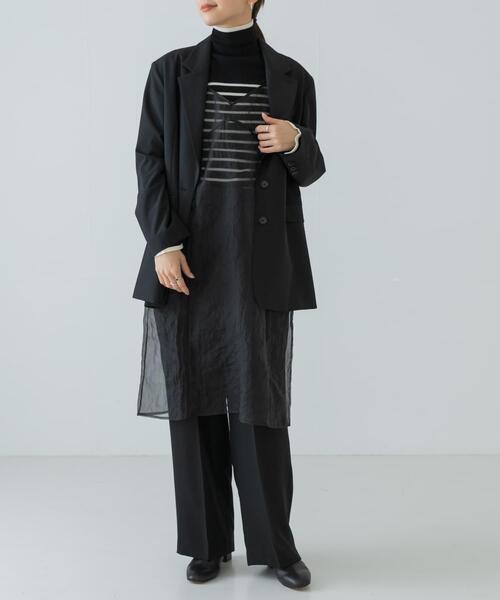 URBAN RESEARCH（アーバンリサーチ）の「オーガンジーシアーキャミワンピース（ワンピース・レディース・ブラック/グレー・FREE）」の15枚目の写真