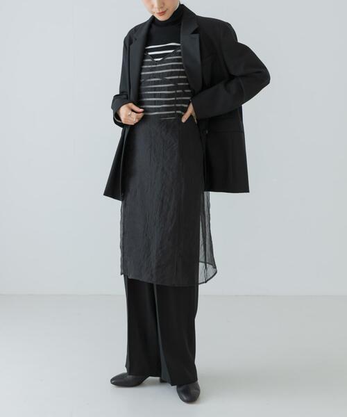 URBAN RESEARCH（アーバンリサーチ）の「オーガンジーシアーキャミワンピース（ワンピース・レディース・ブラック/グレー・FREE）」の16枚目の写真